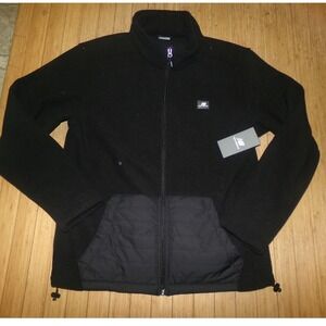 MENS FLEECE NEW BALANCE SZ MED FULL ZIP JACKET~BLACK~NWT
